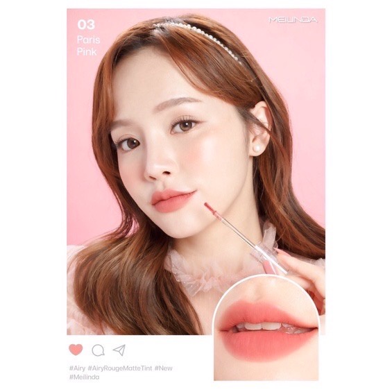 Meilinda Lip Airy Rouge Matte Tint MC2069 เมลินดา แอร์รี่ รูจ แมท ทินท์ 4.3กรัม