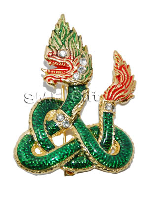 พญานาค (สีเขียว) หางพันเกลียว 000240 ชิ้น