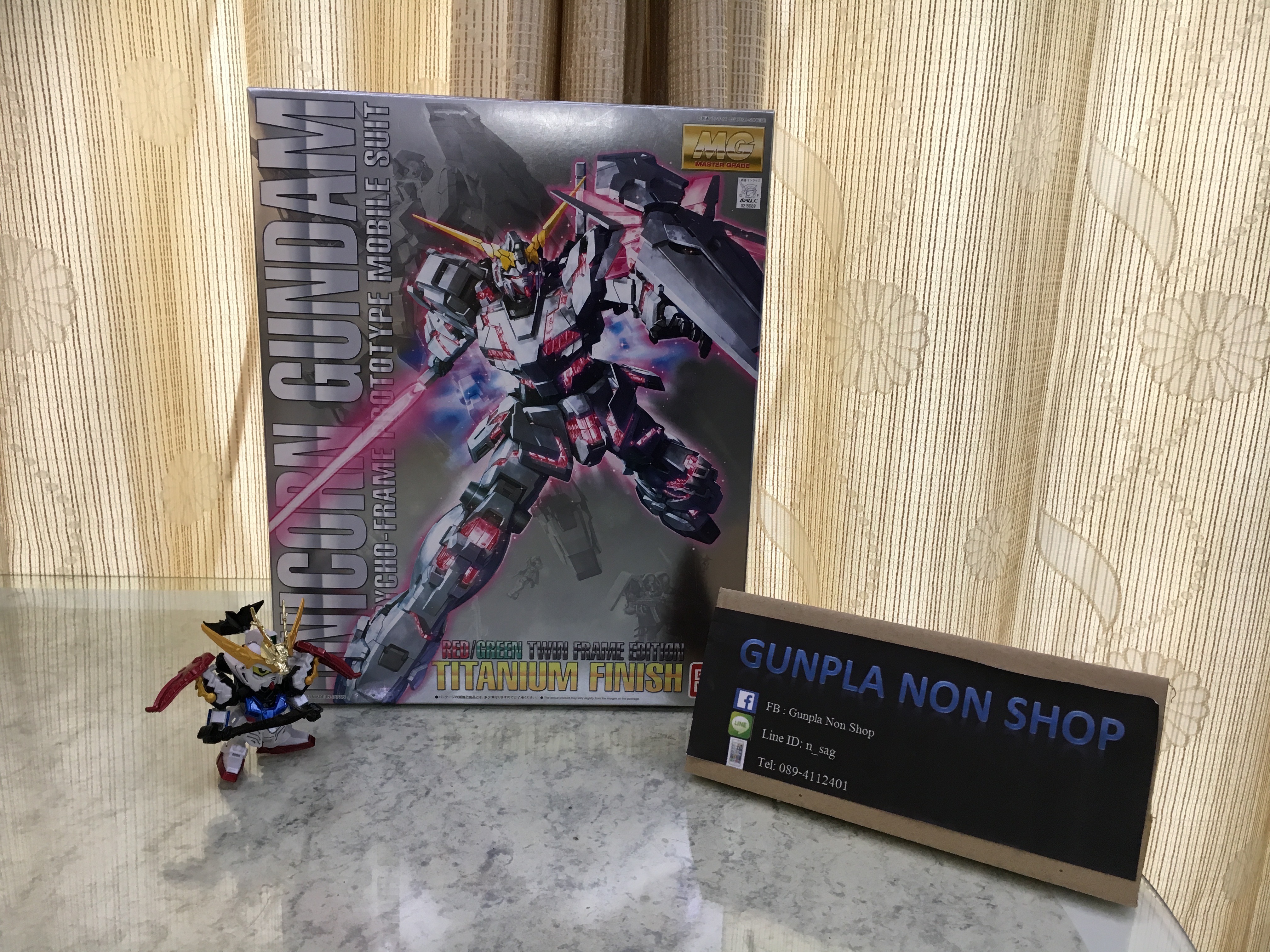 Mg 1/100 Unicon Gundam Twin Frame Titanium Finish