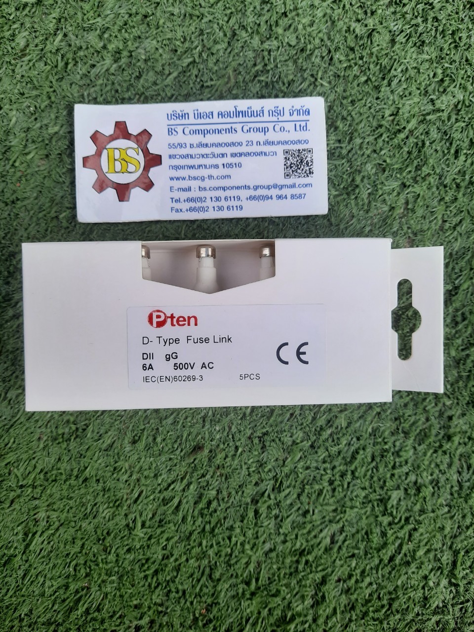 Pten : ฟิวส์กระเบื้อง E27 6A 500Vac gG D-Type