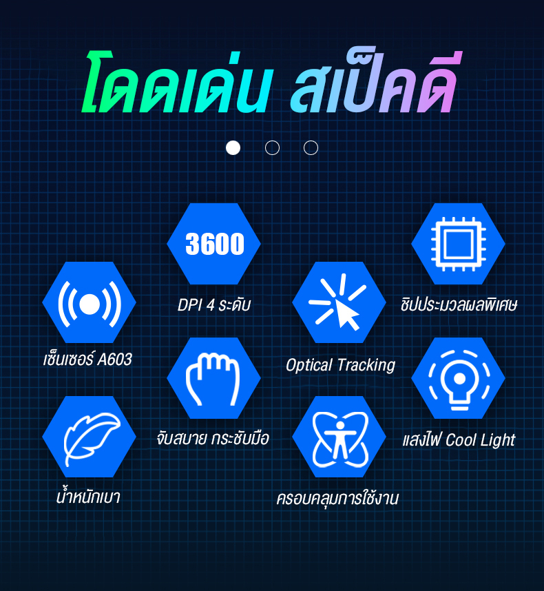 AULA S11 Optical GAMING Mouse 4ปุ่ม 3600Dpi SKU-03008