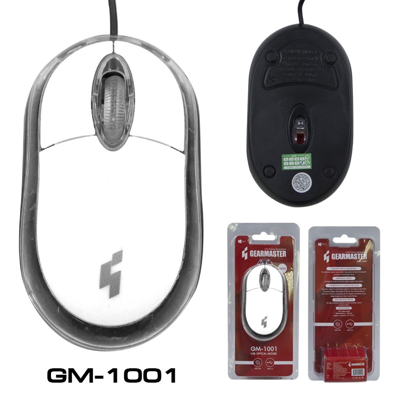 GM-1001 MOUSE GEARMASTER คละสี GM-1001 MO-GM-OU-1001x