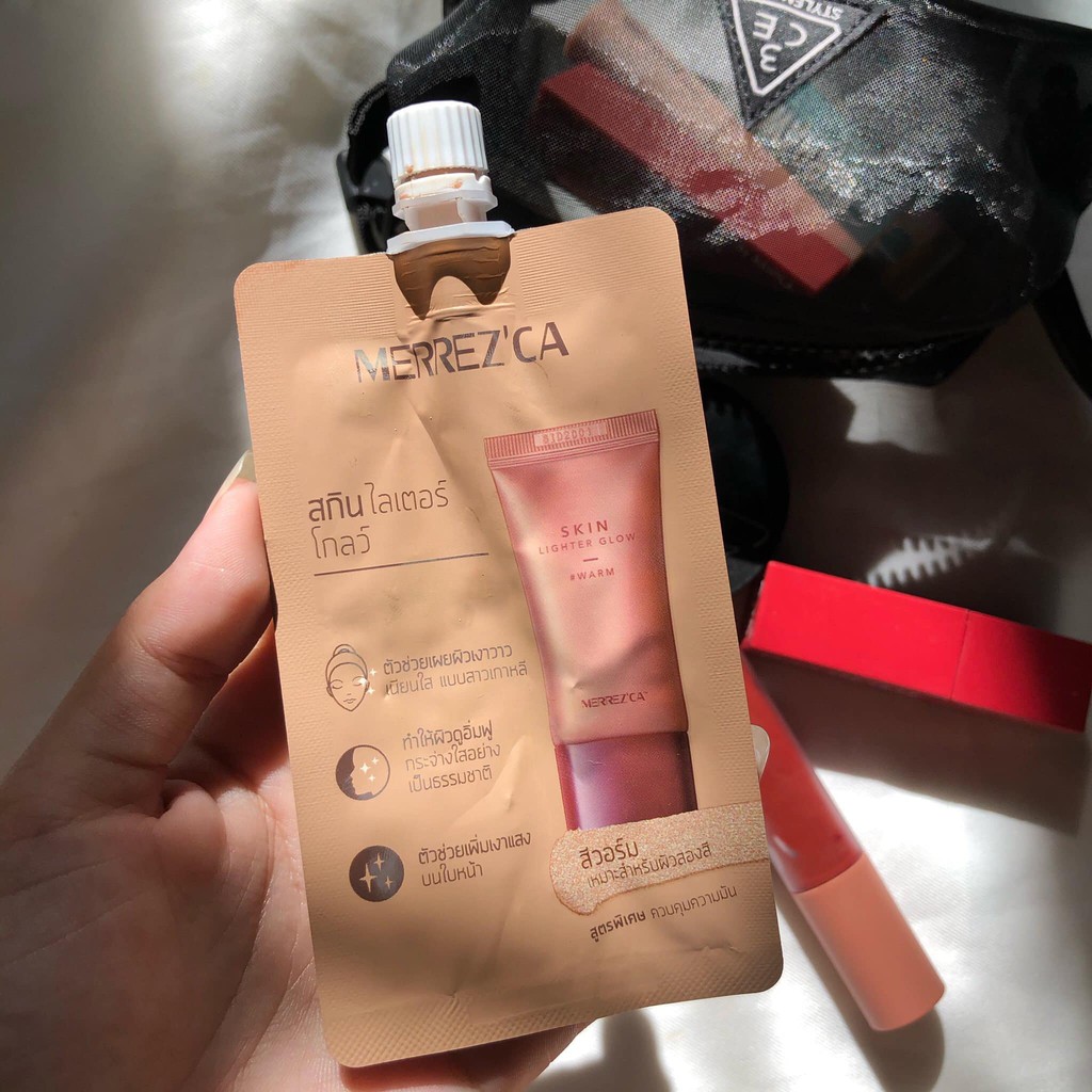 (1ซอง) Merrez'ca Skin Lighter Glow สกิน ไลเตอร์ โกลว์ 5 มิลลิลิตร