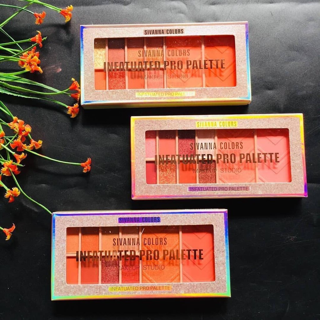 Sivanna Colors Infatuated Pro Palette HF5021 ซีเวียน่า อายแชโดว์ & บลัช พาเลท