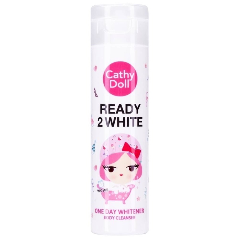 Cathy Doll Ready 2 White Lightening Foam Cleanser 100g โฟมล้างหน้า ฟรี ครีมอาบน้ำ 85ml 2 ขวด