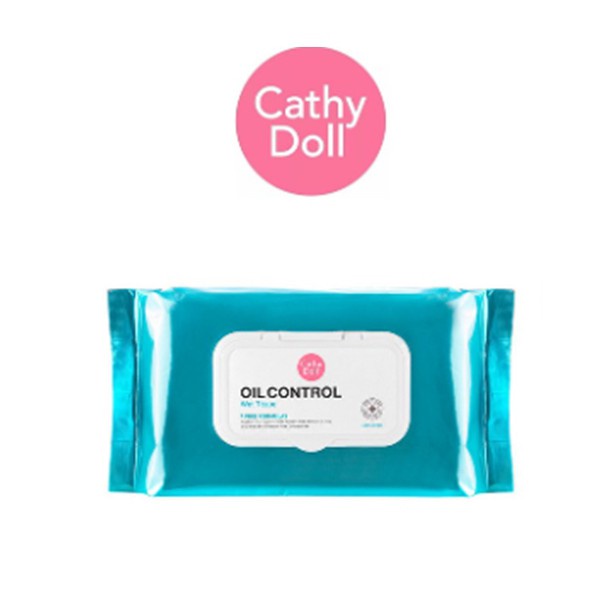 Cathy Doll Oil Control Wet Tissue 100 แผ่น เคที่ดอลล์ ทิชชู่เปียก คุมมัน ออยล์คอนโทรลเว็ททิชชู่
