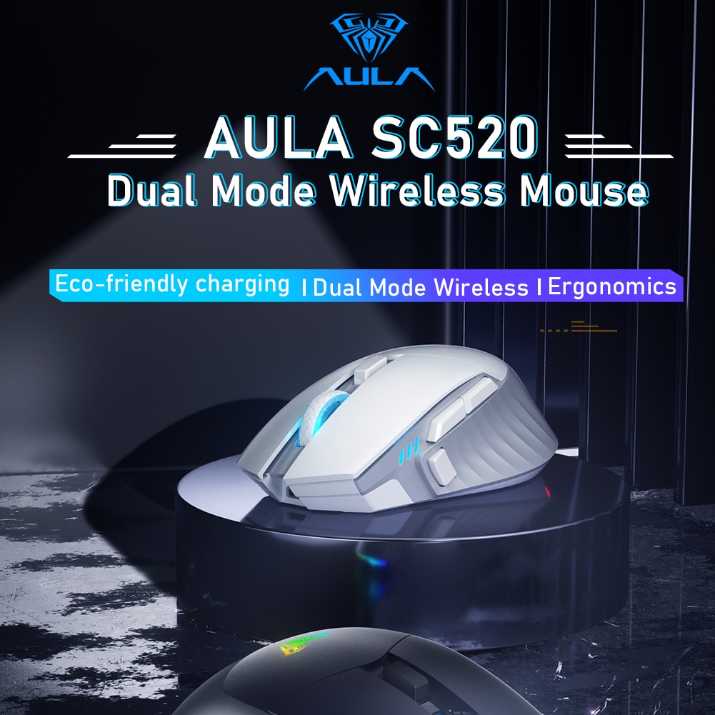 AULA SC520 WIRED & WIRELESS GAMING MOUSE (MACRO) SKU-03000