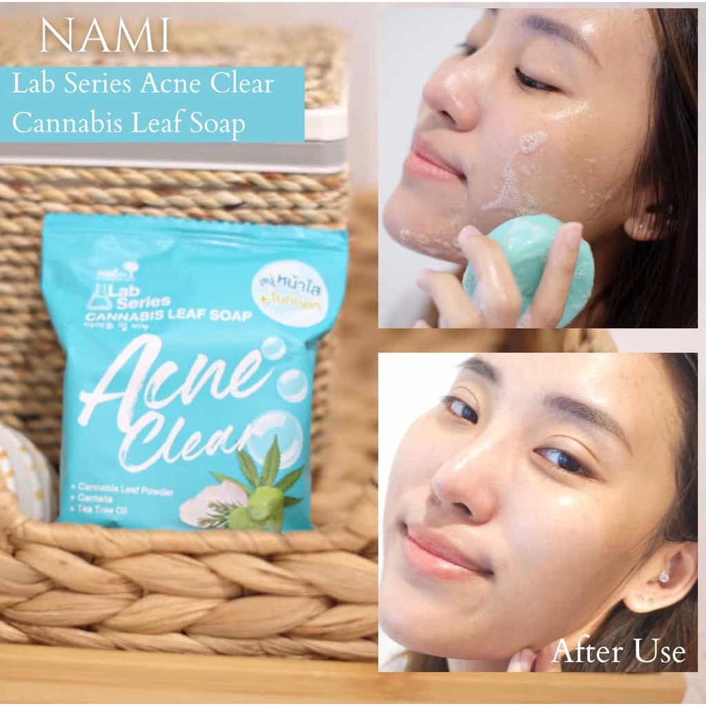 นามิ แลป ซีรีส์ แอคเน่ เคลียร์ ลีฟ โซป Nami Lab Series Clear Leaf Soap 70 กรัม