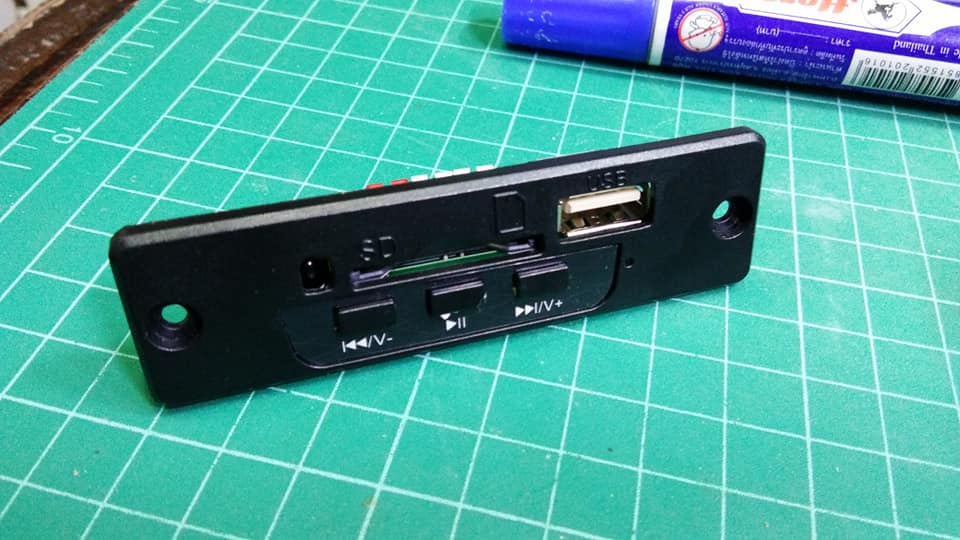 CT01DA-V3.0 3W*2 เครื่องเล่น MP3 พร้อมขยาย 3 วัตต์ คู่ แรงดันไฟ input 3.7V - 5V
