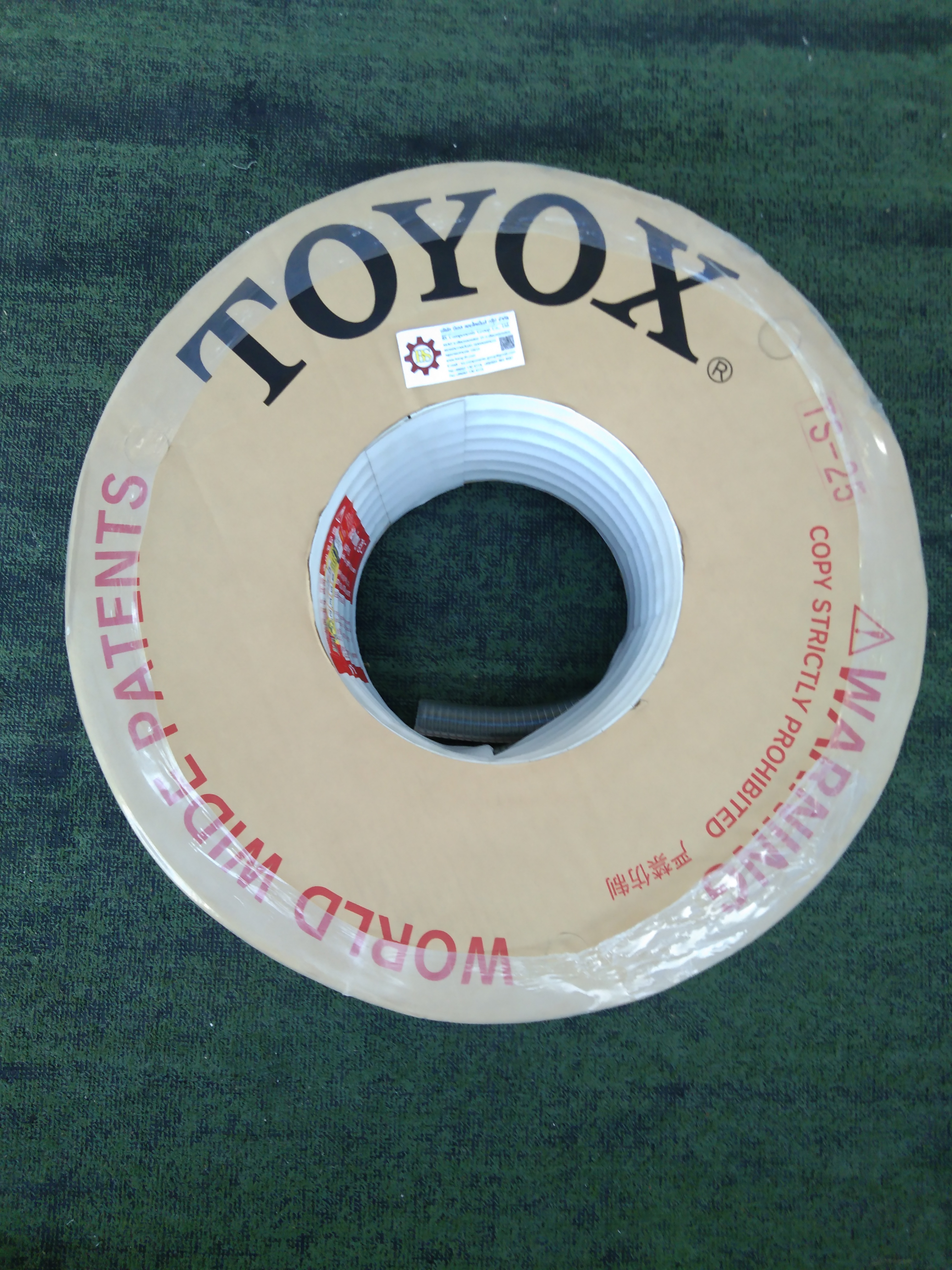 TOYOX : สายยางใสใส้ลวด TS-25 1" 50m/roll.