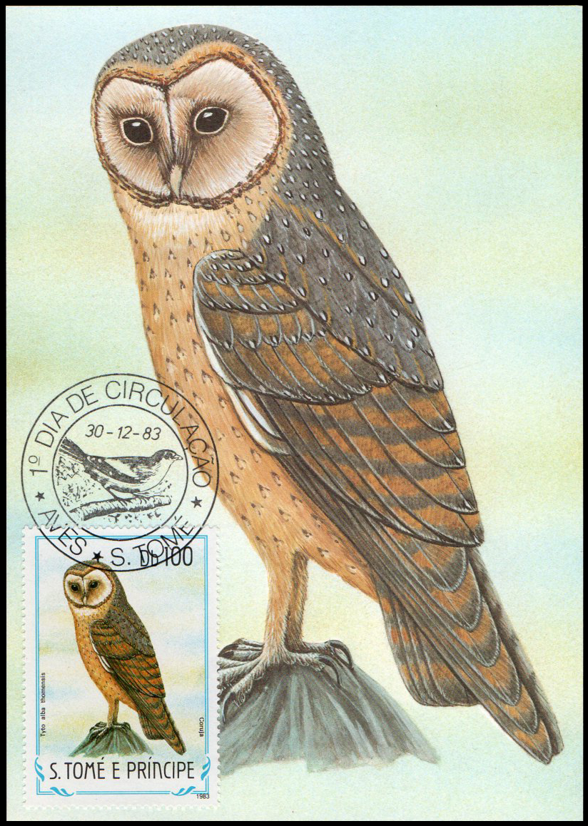 Post Cards S.Tome E Principe Bird 1983