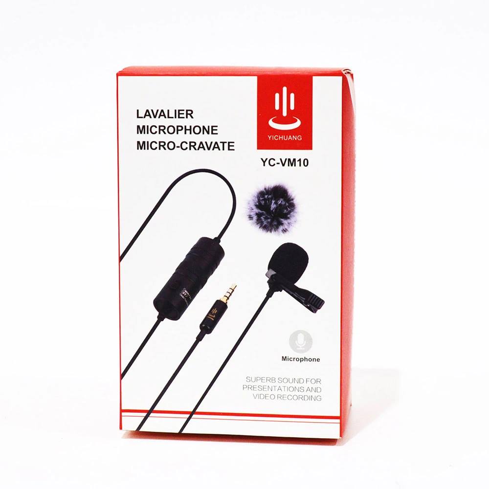 YC-VM10 Yichuang Clip On Microphone 3.5mm ไลฟ์สด คาราโอเกะ วีดีโอคอนเฟอร์เร้นซ์ YC-VM10 MI-OK-XX-CVM10