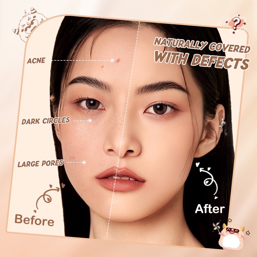 Banxeer Milk Mist Soft Light Monster Liquid Foundation BM17 30กรัม รองพื้น หลอด