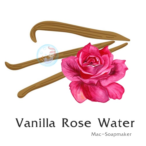 ROSE : Vanilla Rose Water น้ำมันหอมระเหยผสม ดอกไม้เทศ Aqua cream floral กลิ่นหอมหวานละมุน โรแมนติกและสดชื่น ละลายในแอกอฮอล์และน้ำมัน COA