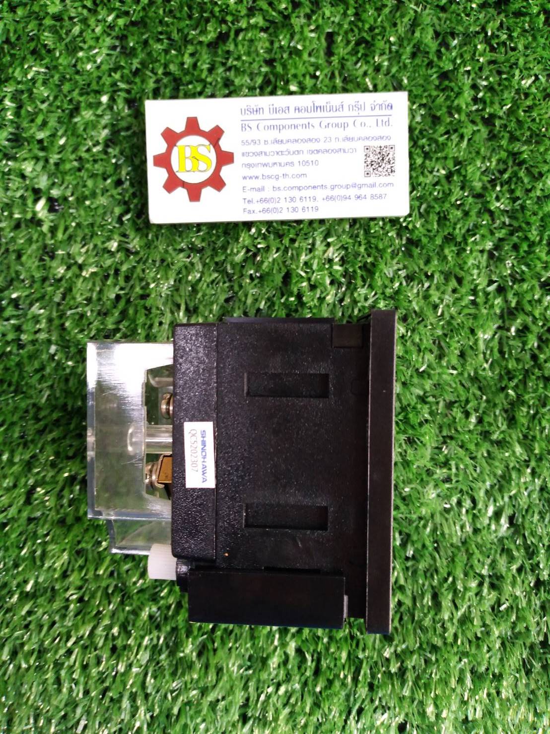 SHINOHAWA : AC Amp meter CA-72 72x72mm. 15/5A (รูเจาะ68x68mm.)