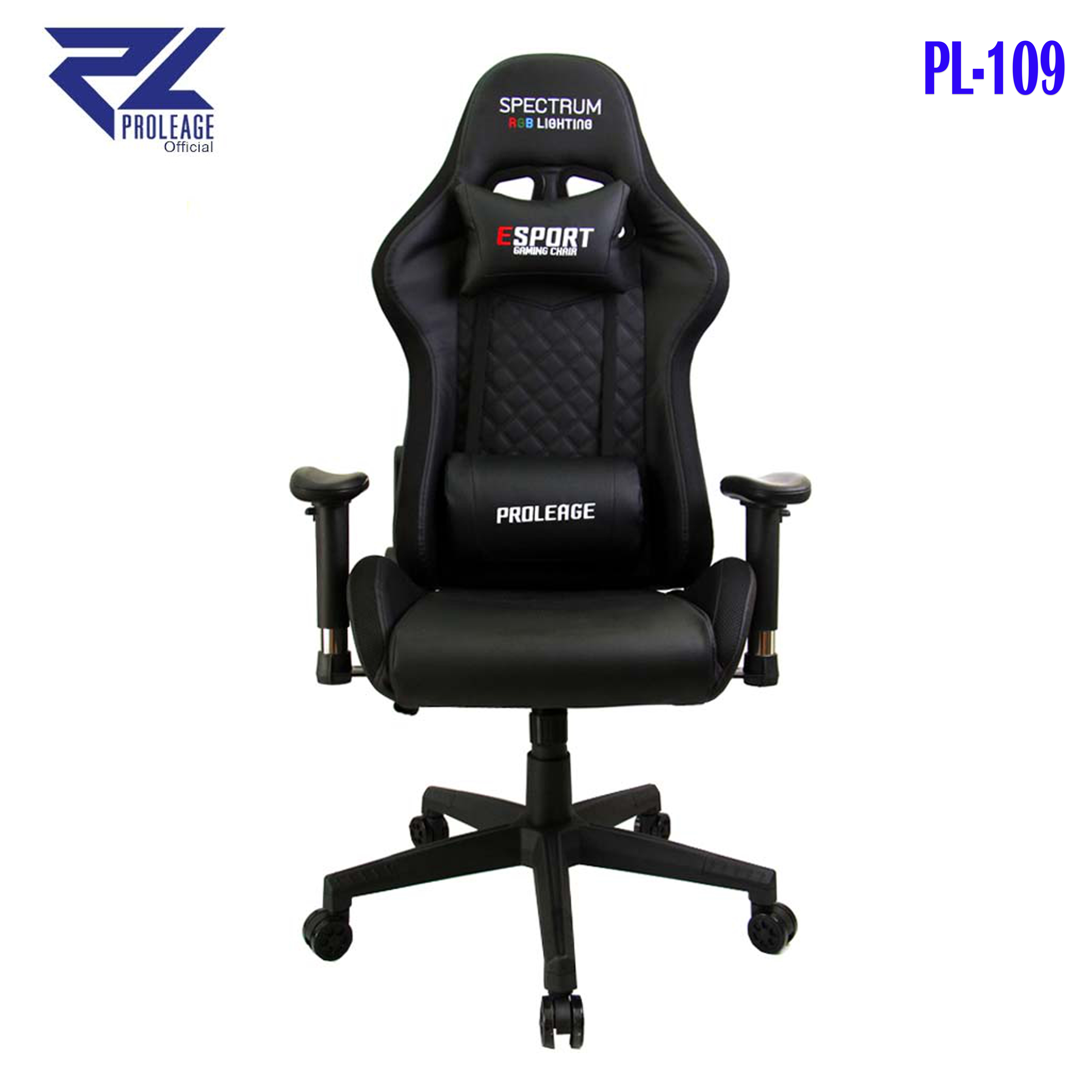PL-109 Proleage LED ERGONOMIC เก้าอี้ เกมมิ่ง GAMING CHAIR PL-109 CG-PL-CH-109BK
