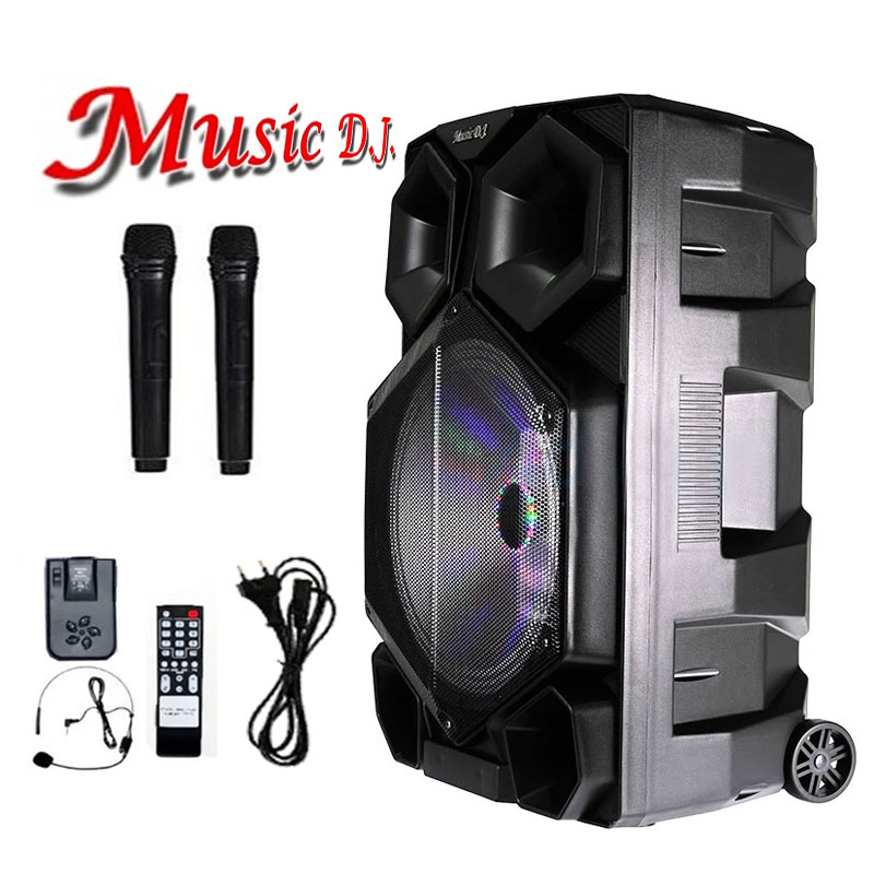 M-M20x MUSIC DJ SPEAKER 15"+MIC*4 BT/USB SP-MJ-15-MM20X