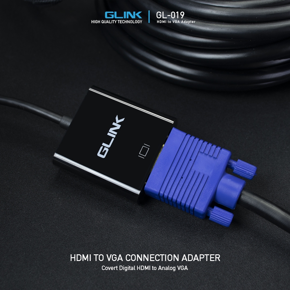GL-019 GLINK CABLE VGA (F)TO HDMI (M) CV-GO-XX-HDM14