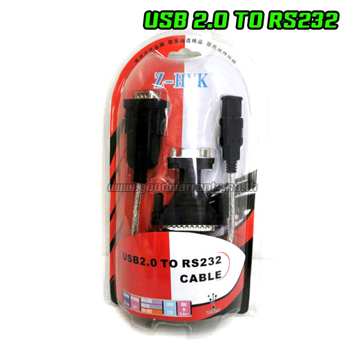 USB TO SERIAL(DB9)RS232 ZTEK+ตัวแปลง(ZT002) US-ZT-SE-RS232