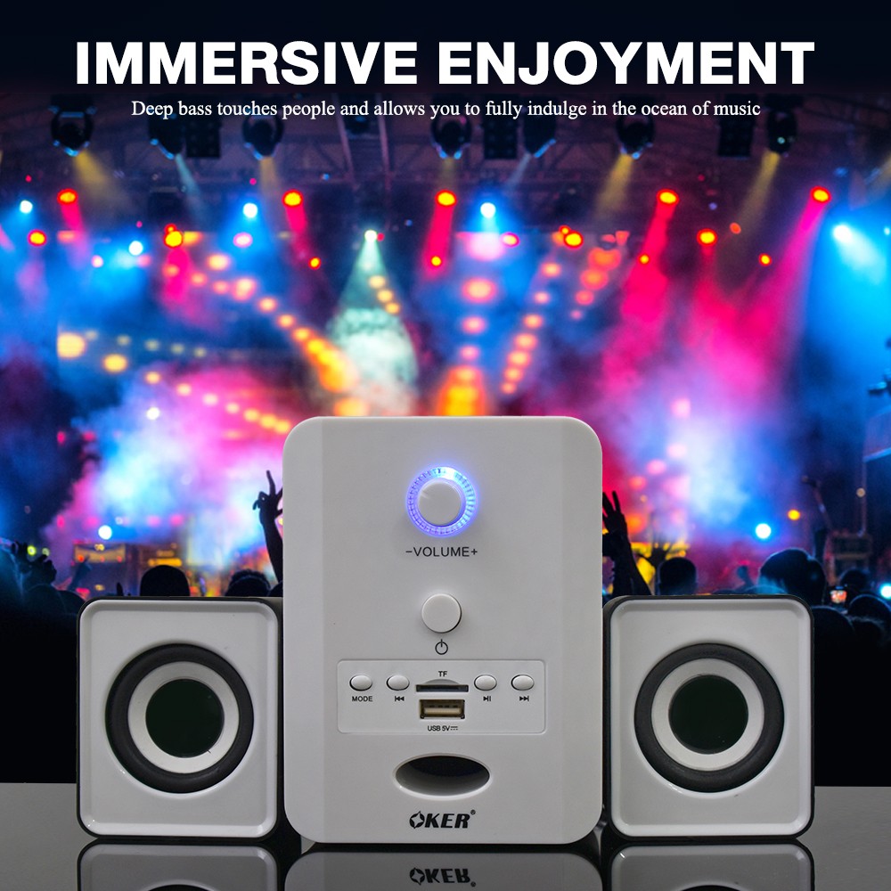 OKER SP-525 OKER DESKTOP SPEAKERS 2.1 USB/5W. SP-OK-21-525xx
