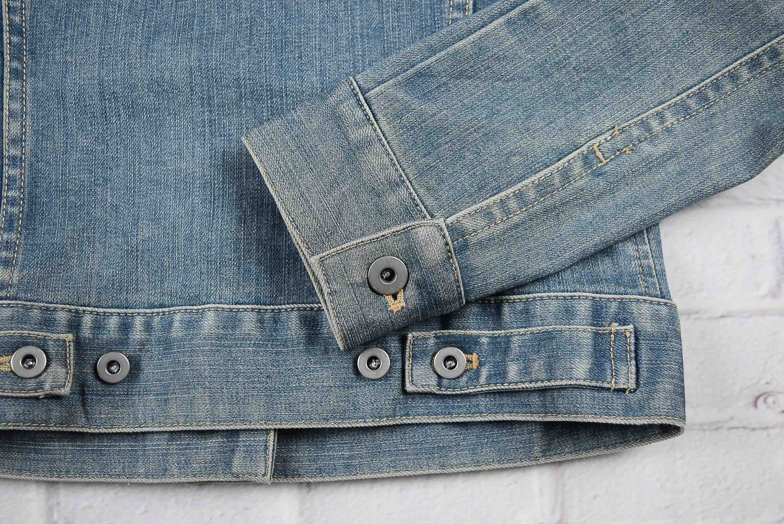 "เสื้อเด็ก" JEANS อกจริง 31 ไซส์ 130 เสื้อแจ็คเก็ตยีนส์ แขนยาว เด็กหญิงชาย สีฟอก ผ้ายืด เนื้อผ้านุ่มใส่สบาย ใส่คลุมกันแดด