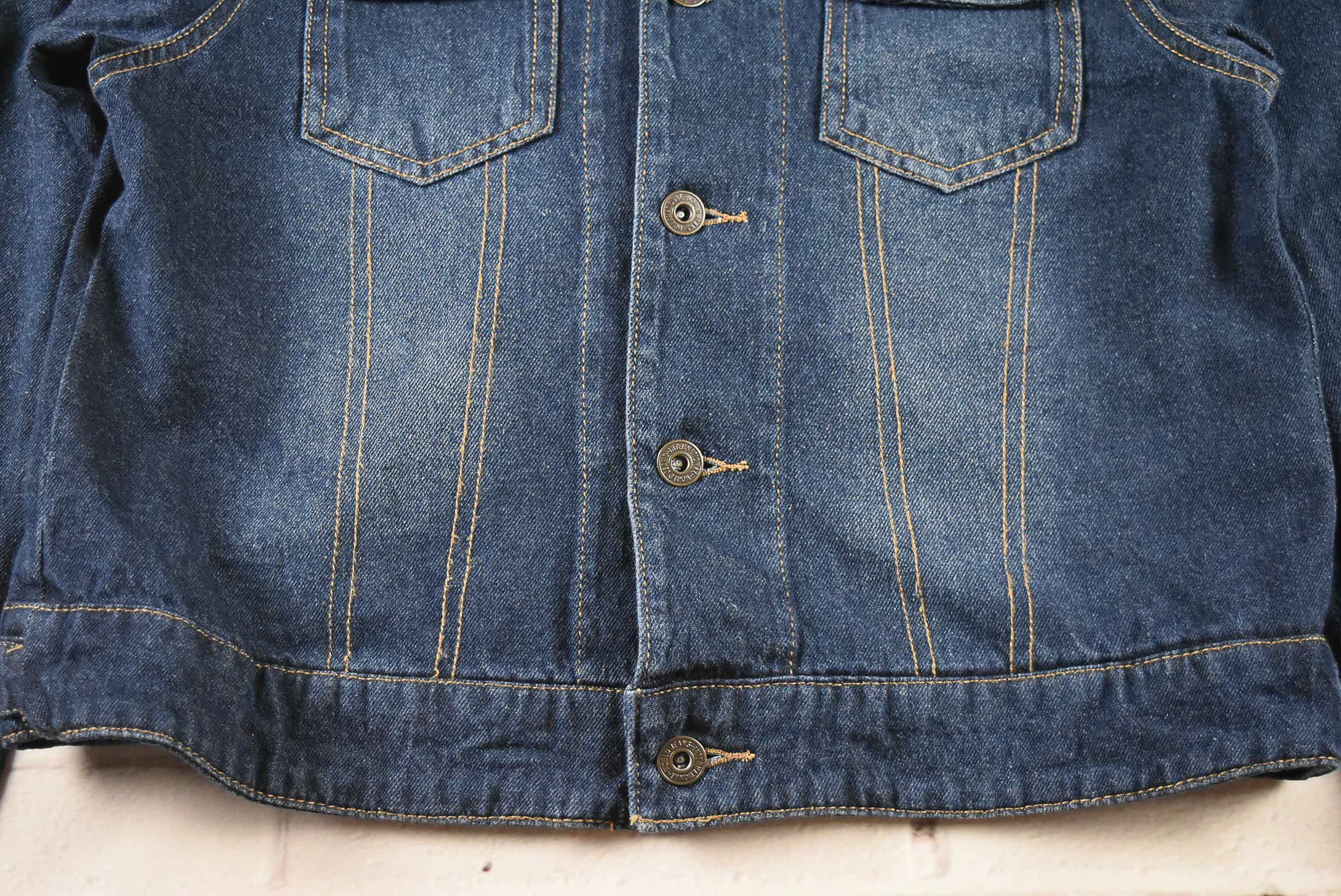 chocol raffine อกจริง 36 ไซส์ S เสื้อแจ็คเก็ตยีนส์ แขนยาว ผู้หญิง สีเข้ม เนื้อผ้านุ่มใส่สบาย คลุมกันแดด