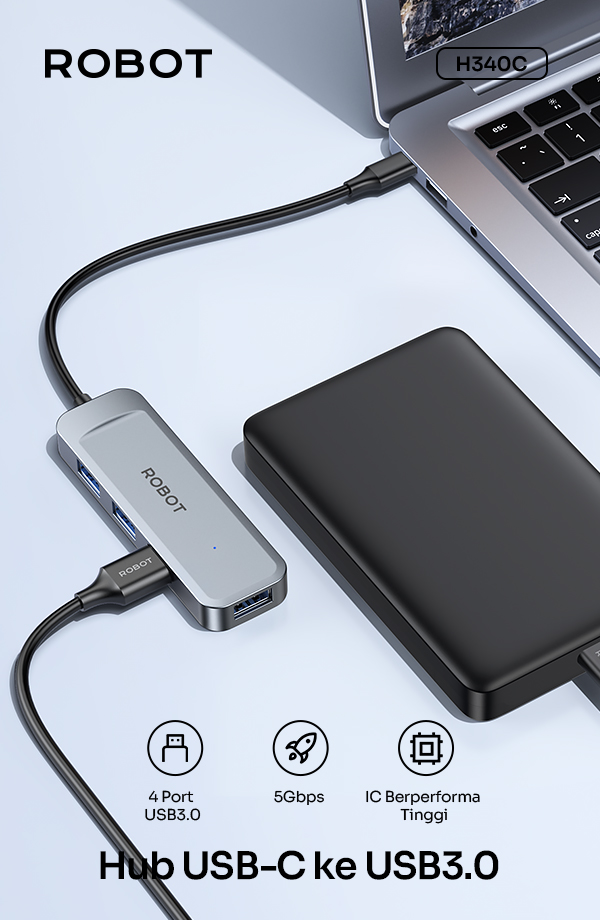 ROBOT H340C INTERFACE USB 3.0 HUB 4PORT HB-4P-RB-H340C