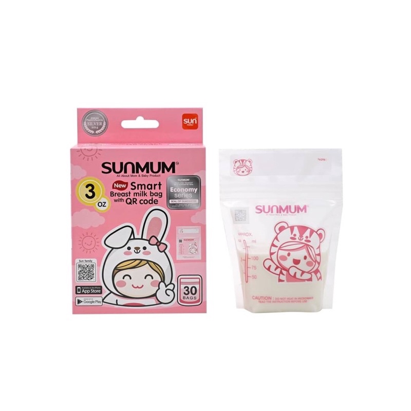 Breastmilk Storage Bags Sunmum (ซันมัม) ถุงเก็บน้ำนม ผลิตภัณฑ์เพื่อแม่และเด็ก