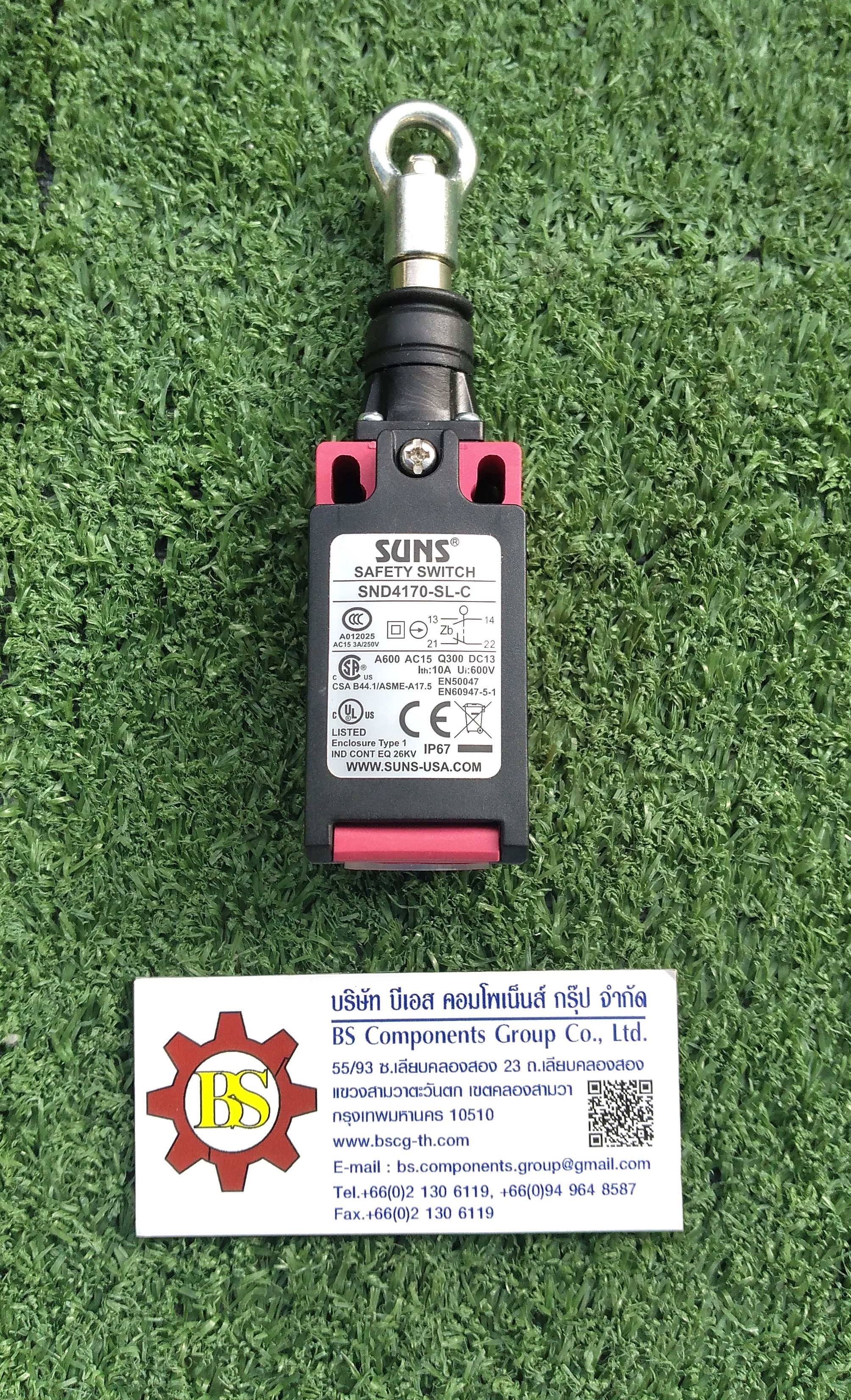 SUNS : ลิมิตสวิตช์หูห่วง 1P 1A/1B Plastic SND4170-SL (LS905)