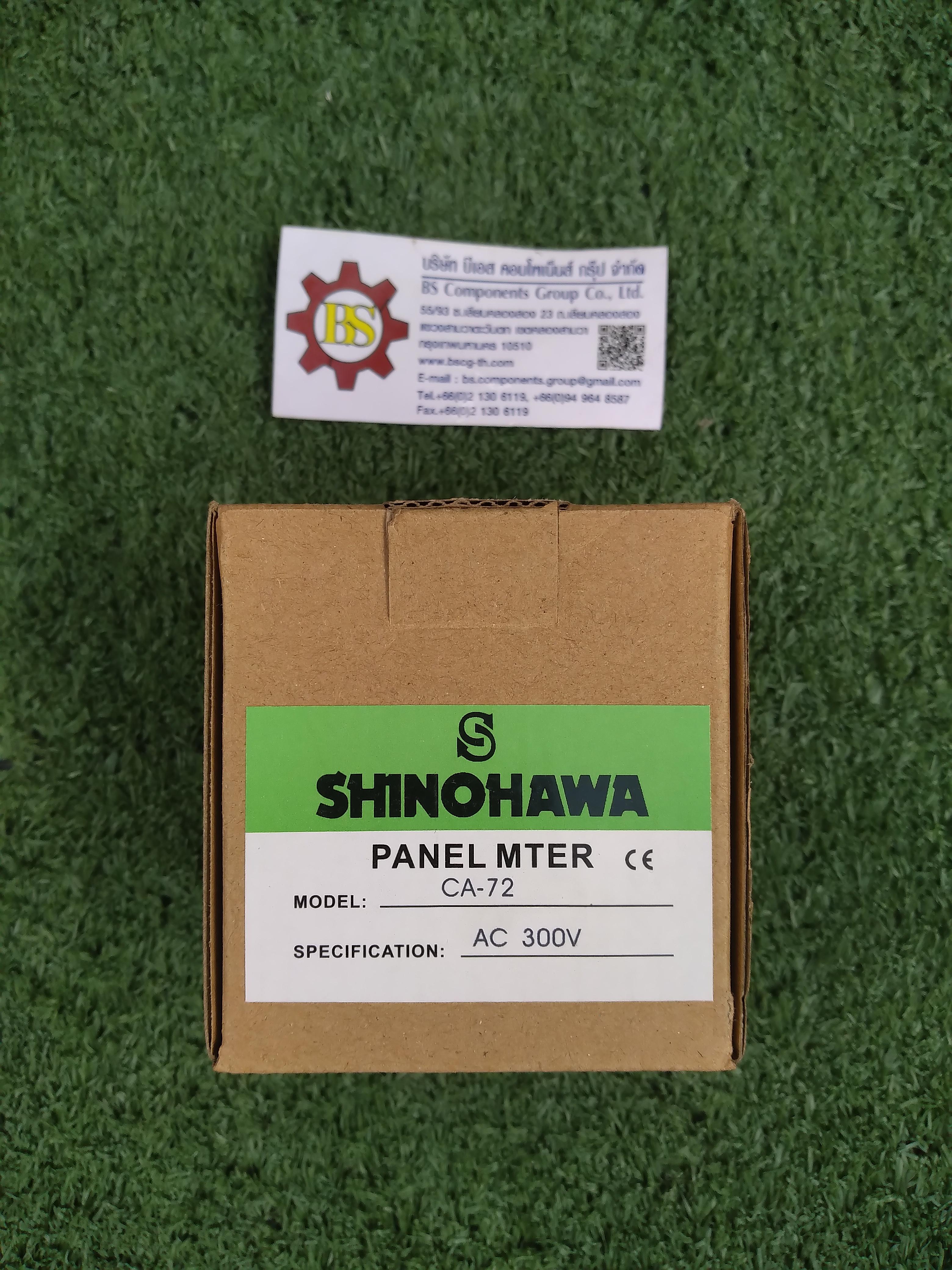 SHINOHAWA : AC Volt Meter 300V CA-72 72x72mm