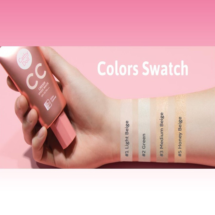 Cathy Doll Cc Cream Spf50 Pa+++ Speed White 50ml ซีซีครีม เคที่ดอลล์