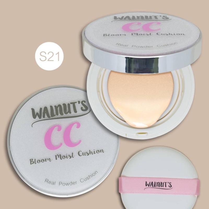 WALNUT’S CC Bloom Perfect Cushion Real Powder Cushion 18ml คูชั่น วอลนัท