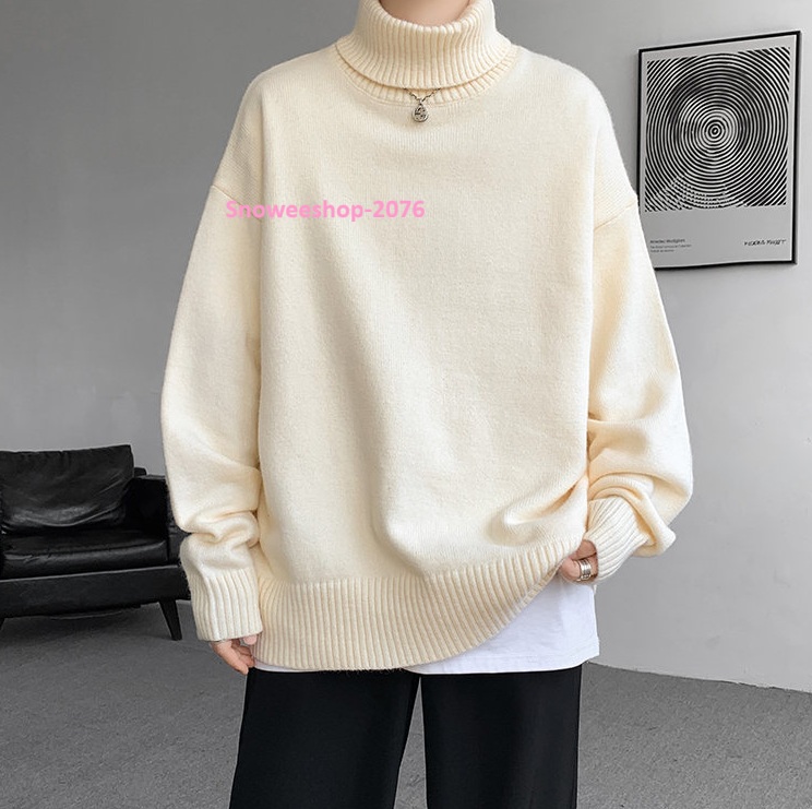 มีไซส์ใหญ่พิเศษ M–8X เสื้อสเวตเตอร์คอเต่าทรงหลวม ใส่แล้วเท่แบบโอปป้าเกาหลี ุ่มฟูทั้งตัว บุขนด้านในเพิ่มความอบอุ่น ไม่คัน ไม่อึดอัด ใส่เที่ยวต่างประเทศได้สบายสุดๆ ใส่แล้วพรางหุ่น ดูเพรียวขึ้น ไม่เทอะทะแน่นอน เลือกได้ถึง 5 สี ใส่คู่กางเกงยีนส์หรือโค้ทก็เท่ท