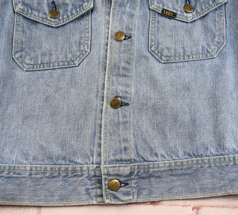 Lee®แท้ อก 41 เสื้อยีนส์ เสื้อแจ็คเก็ตยีนส์ ผู้ชาย ลี สียีนส์ เสื้อแขนยาว เนื้อผ้าดี Made in U.S.A.