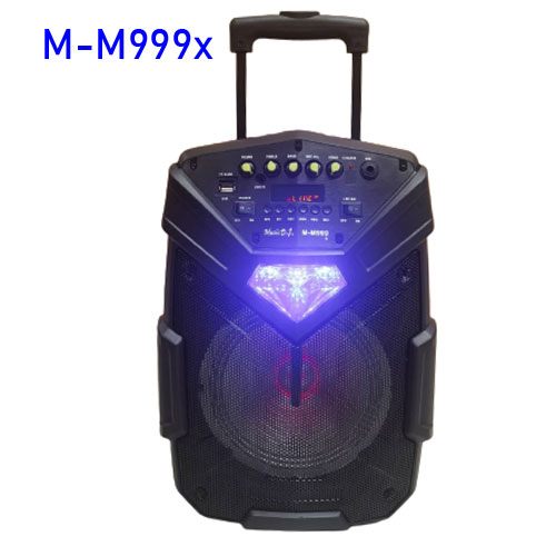 MUSIC DJ M-M999X SPEAKER /1200W.8inch+MIC*1ไร้สาย BLUETOOTH SP-MJ-08-M999X
