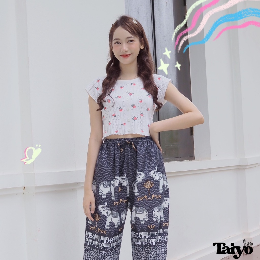 กางเกงช้าง รุ่น สุขอนันต์ ขาปล่อย 🐘 ผ้าไหมญี่ปุ่น เย็บไทย 💯% 🍃🍃 ใส่สบาย พร้อมส่งจากไทย LOOM