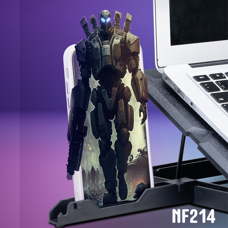 NF214 NUBWO GAMING COOLING PAD 2BIG FAN FA-GO-NB-NF214