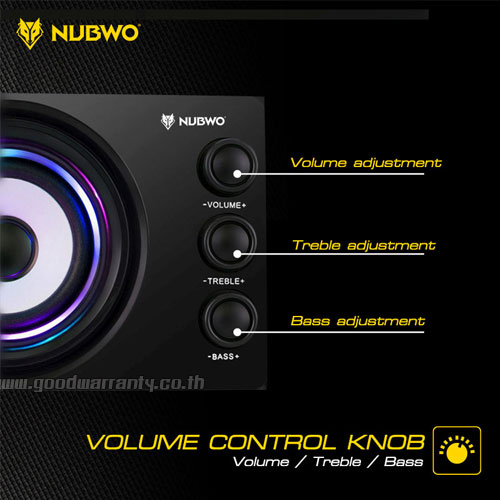NS-34 NUBWO RHAPSODY GAMING Speaker LED LIGHING 15.5*29*22 cm SP-NW-21-NS34B