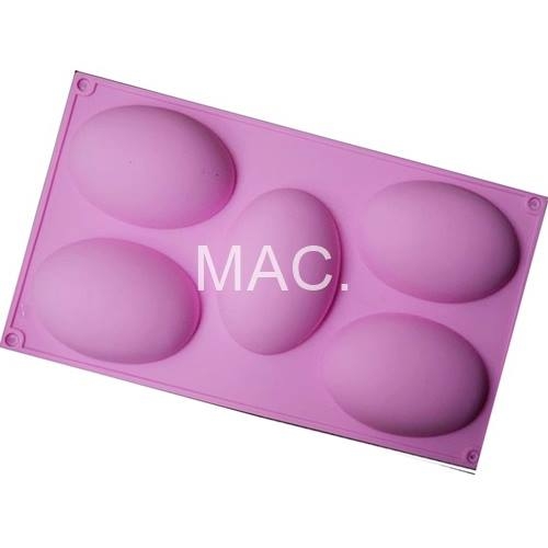 พิมพ์ซิลิโคน SUPER EGG /7x10x3 cm./150 กรัม /5 หลุม .