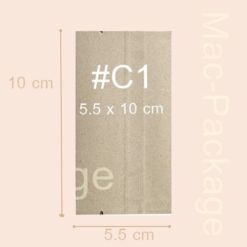 ซองใส่สบู่คร๊าฟ ซีลกลาง #1 ขนาด 5.5 x 10 cm