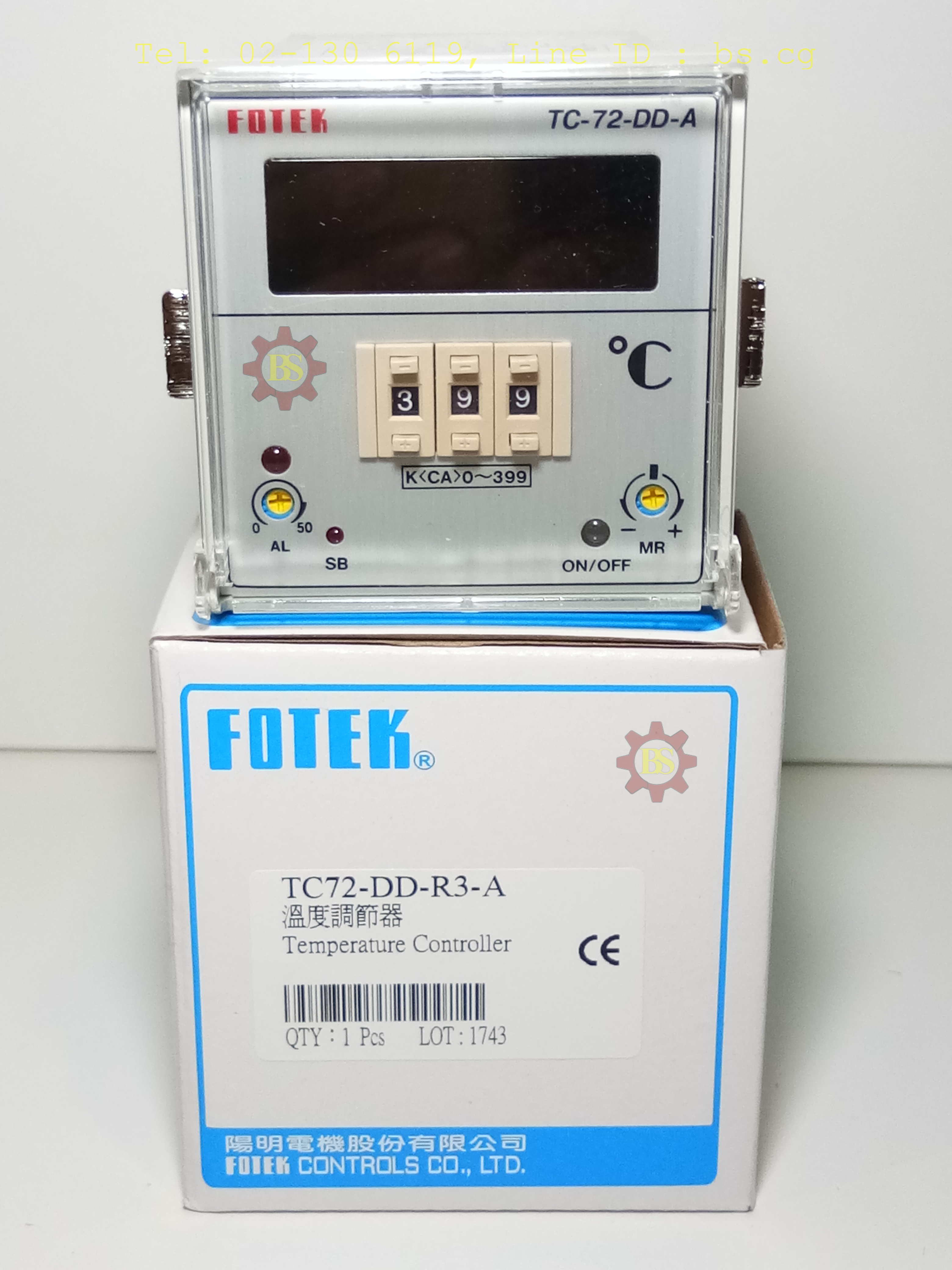 FOTEK : Temperature Controller TC72-DD-R3-A
