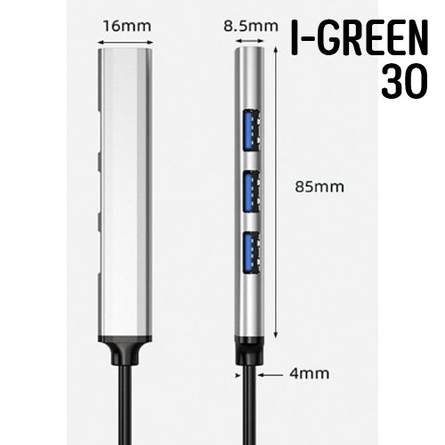I-GREEN 30 HUB 4PORT USB3.0 HB-4P-IG-XX30G