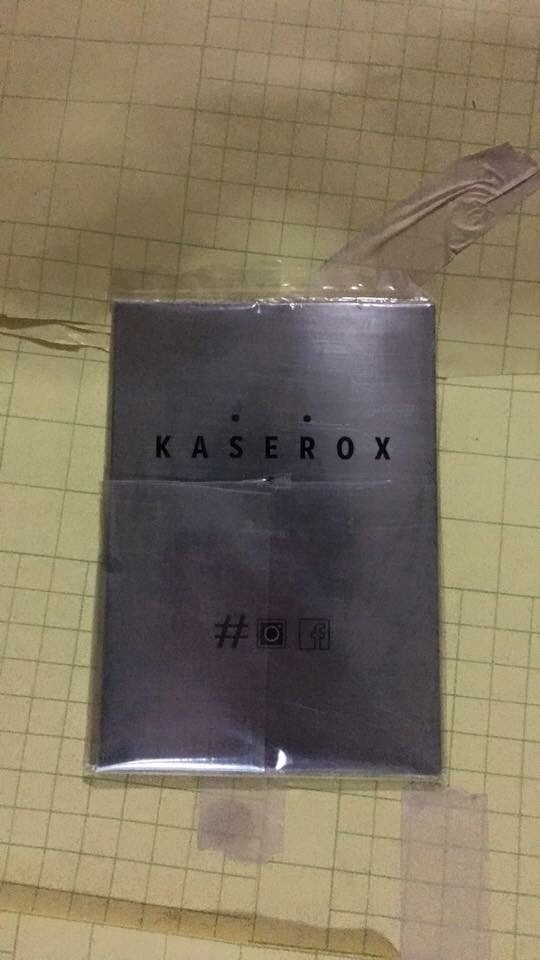 ป้ายสแตนเลสกักกรดทาสีดำ - KASEROX