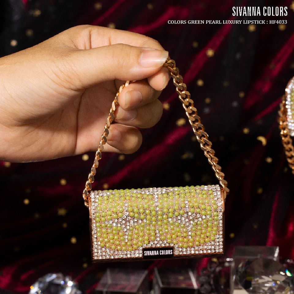 Sivanna Colors Green Pearl Luxury Lipstick HF4033 ซีเวียน่า ลิปกรีนไข่มุก