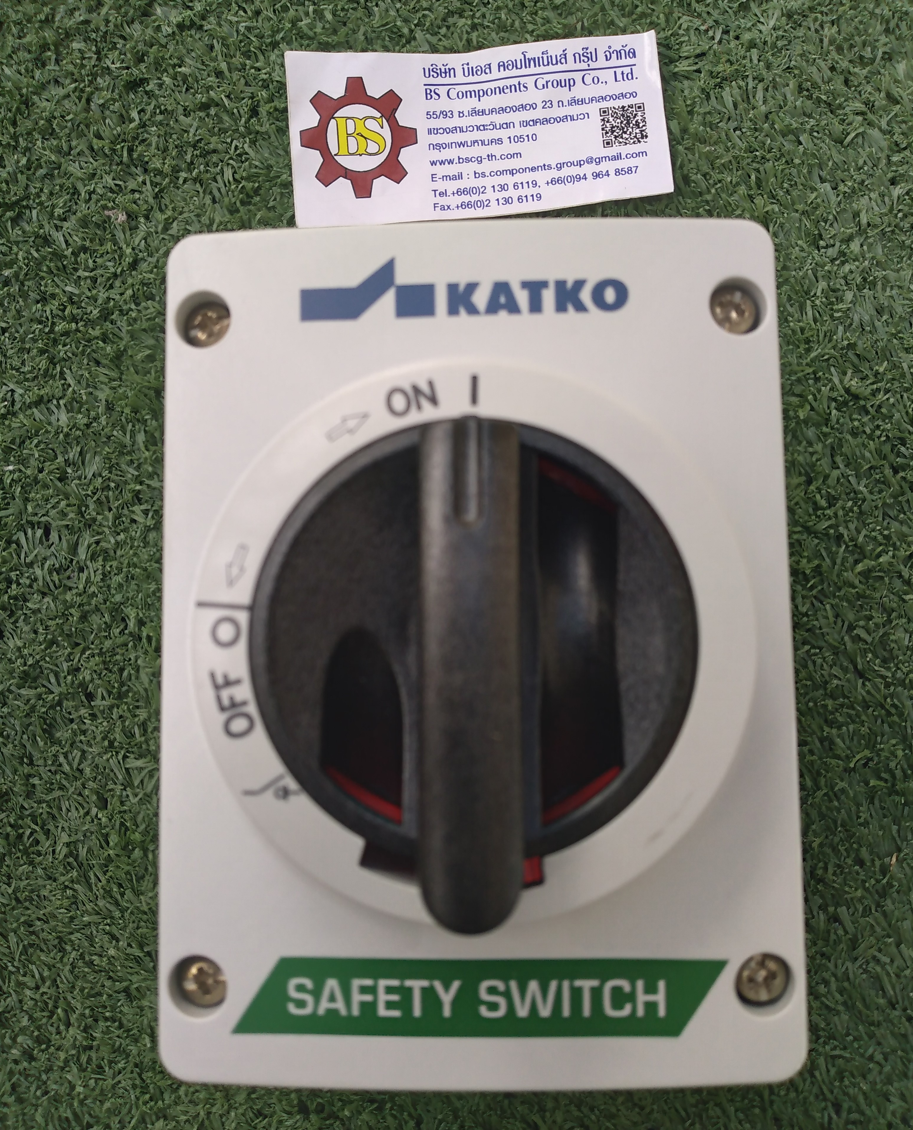 KATKO : SAFETY SWITCH KEM316U (เทา/ดำ) 3P 16A