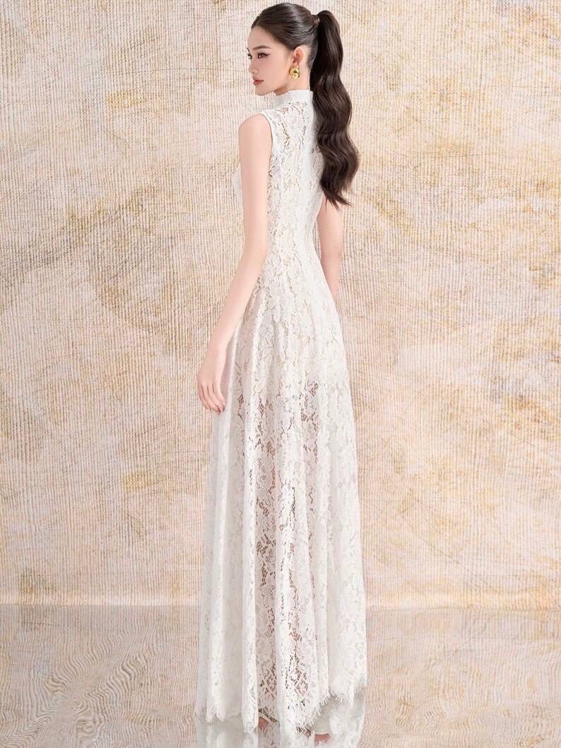 แม็กซี่เดรสลูกไม้ที่สวยหรูดูแพงใส่ได้ทุกโอกาสทะเลเข้าวัดทำบุญ ออกงานได้เลยชุดเดียวจบคอตั้งแขนกุดตีเกล็ดเข้ารูปเข้าทรงเอวมาทันทีชายกระโปรงบานอลังมีซับในถึงปลายกระโปรงสวยมากใช้ผ้าเยอะเกินราคาแน่นนอนค่ะงานคุณภาพเกรดพรีเมี่ยม1:1 คัทติ้ง และ แพทเทริน์เป๊ะ ค่ะ