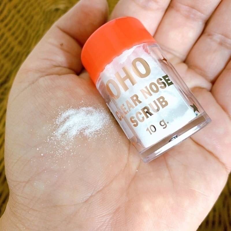 OHO Clear nose scrub 10g ผงขัดสิวเสี้ยน โอ้โห