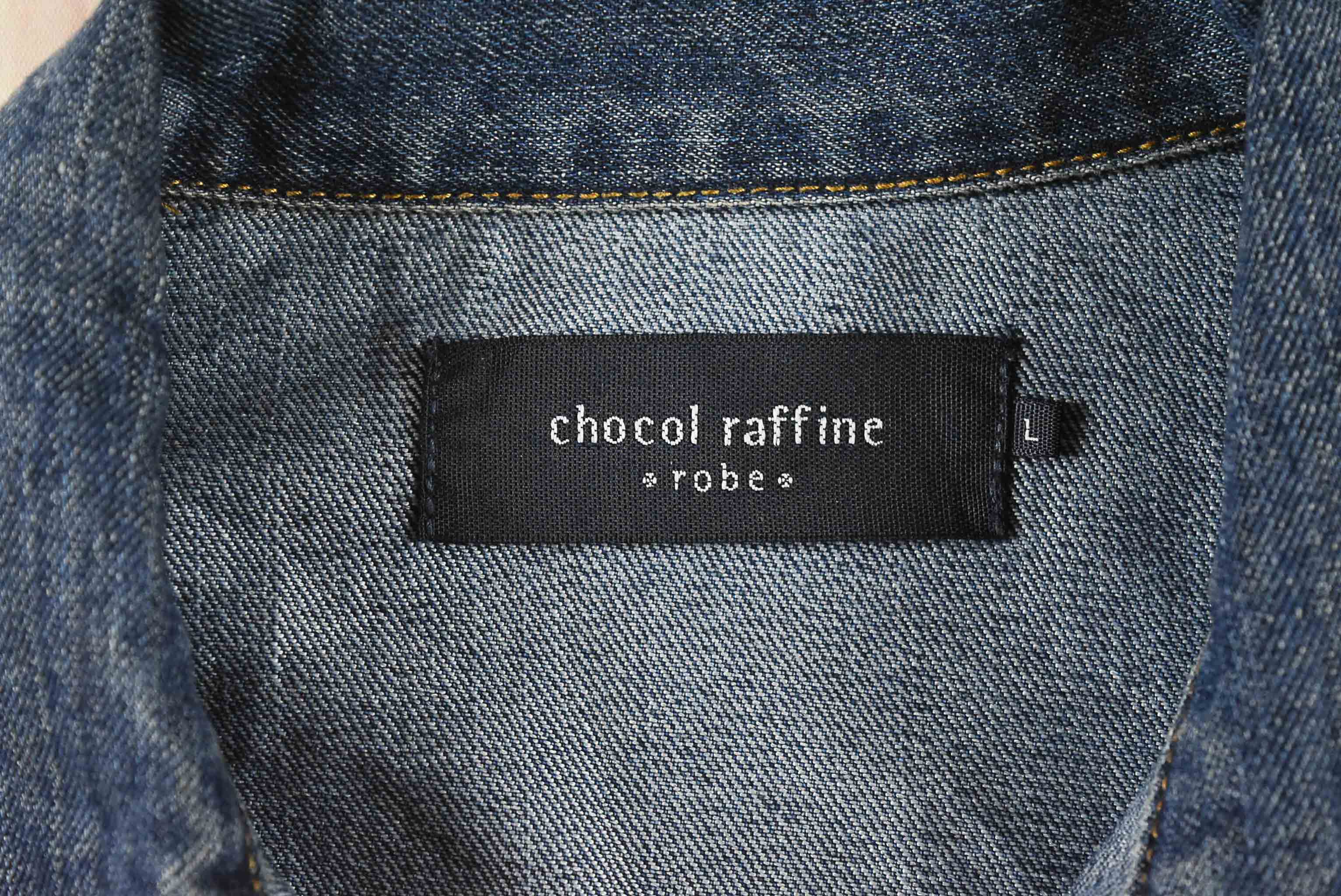 chocol raffine อกจริง 37 ไซส์ M เสื้อแจ็คเก็ตยีนส์ แขนยาว ผู้หญิง สีเข้ม เนื้อผ้านุ่ม ทรงสวย ใส่คลุมกันแดด