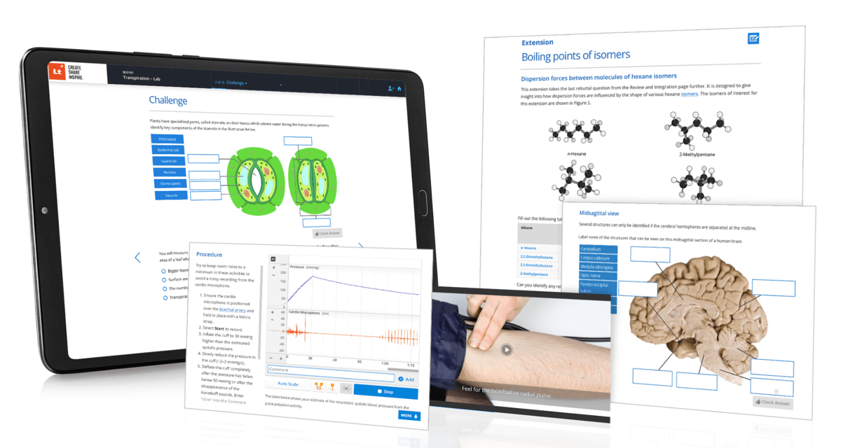 Lt. Online Physiology Software and Life Science Lessons
