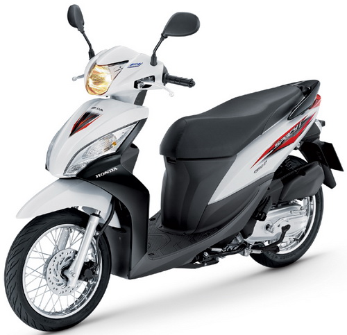 Sticker HONDA SPACY i ปี 2014 รุ่น 2 ติดรถสี ขาว (เคลือบเงาแท้) สติ๊กเกอร์ ติดรถมอเตอร์ไซค์ ฮอนด้า สเปซี่ ไอ